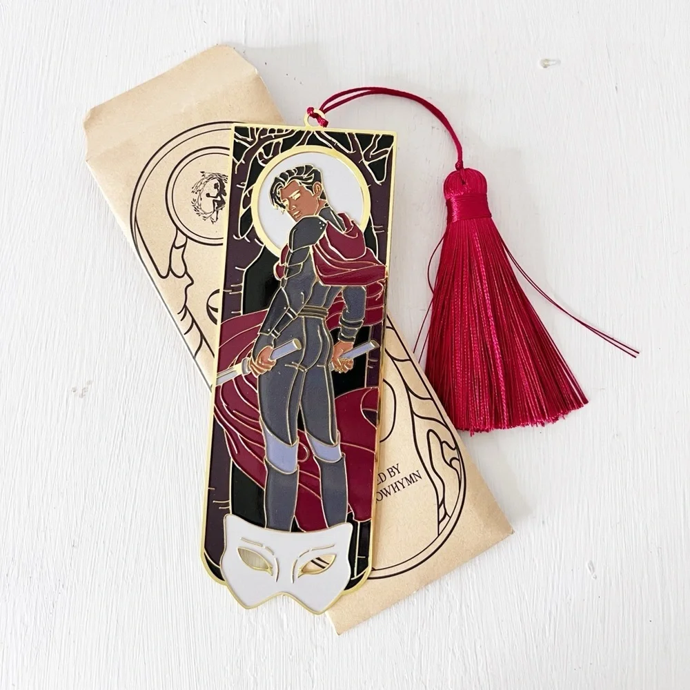 Fairyloot Metal Bookmark Gold Elias‎ Ember in the Ashes Enamel Tassel